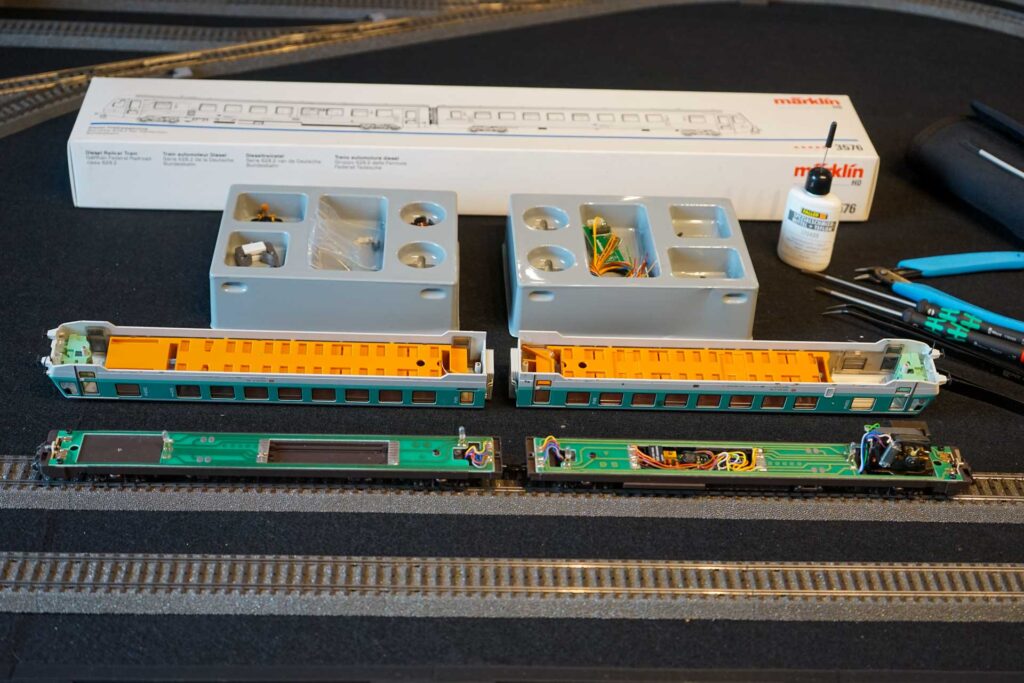 Umbau Märklin 3576 BR 628 203-2 DB (7)